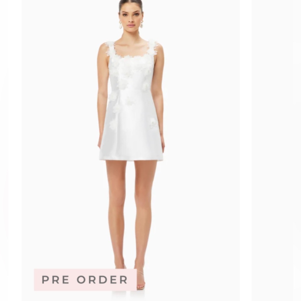 Elliatt - ELDER FLORAL DECAL APPLIQUE MINI DRESS
